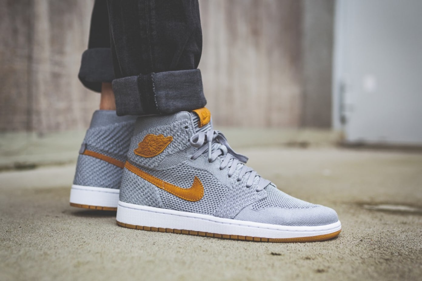 jordan 1 flyknit grey