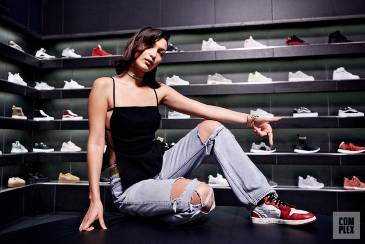 Bella Hadid goes Sneaker Shopping with 