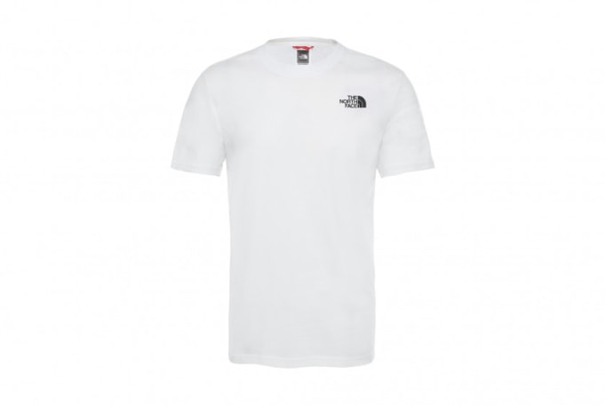 the north face red box tee