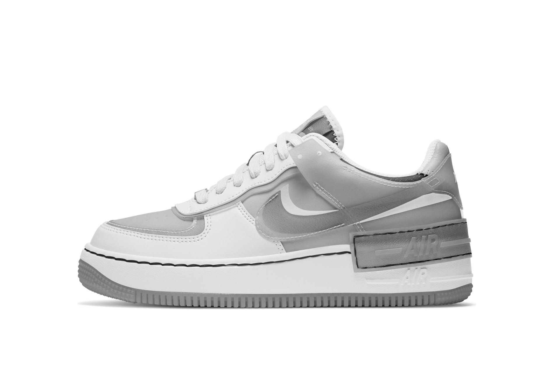 nike air force white and grey