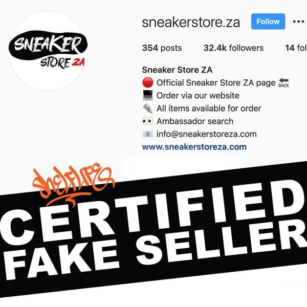 Fake Fridays: SneakerStoreZA