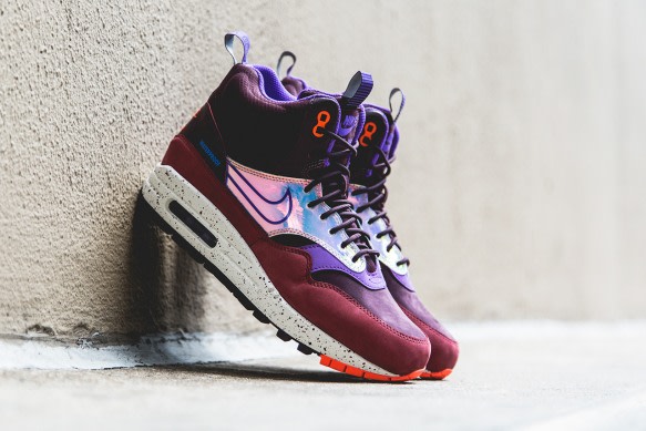 Nike WMNS Air Max 1 Sneakerboot Deep Burgundy-Hyper Grape