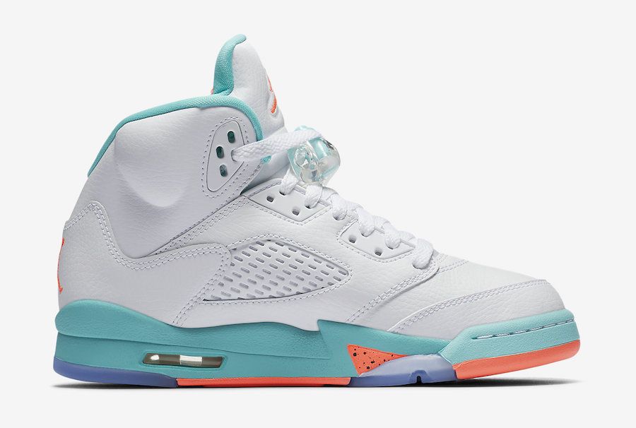 air jordan 5 retro gs light aqua