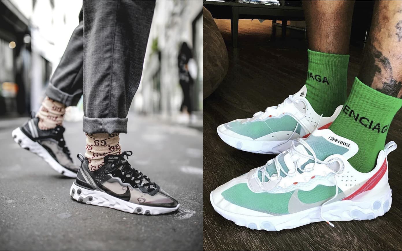 nike react element 87 laces