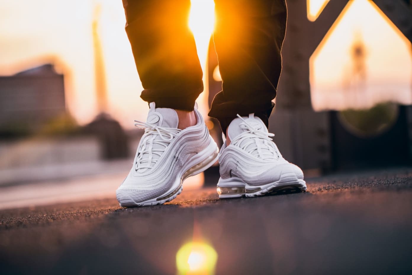 Nike Air Max 97 White Snakeskin On-Feet