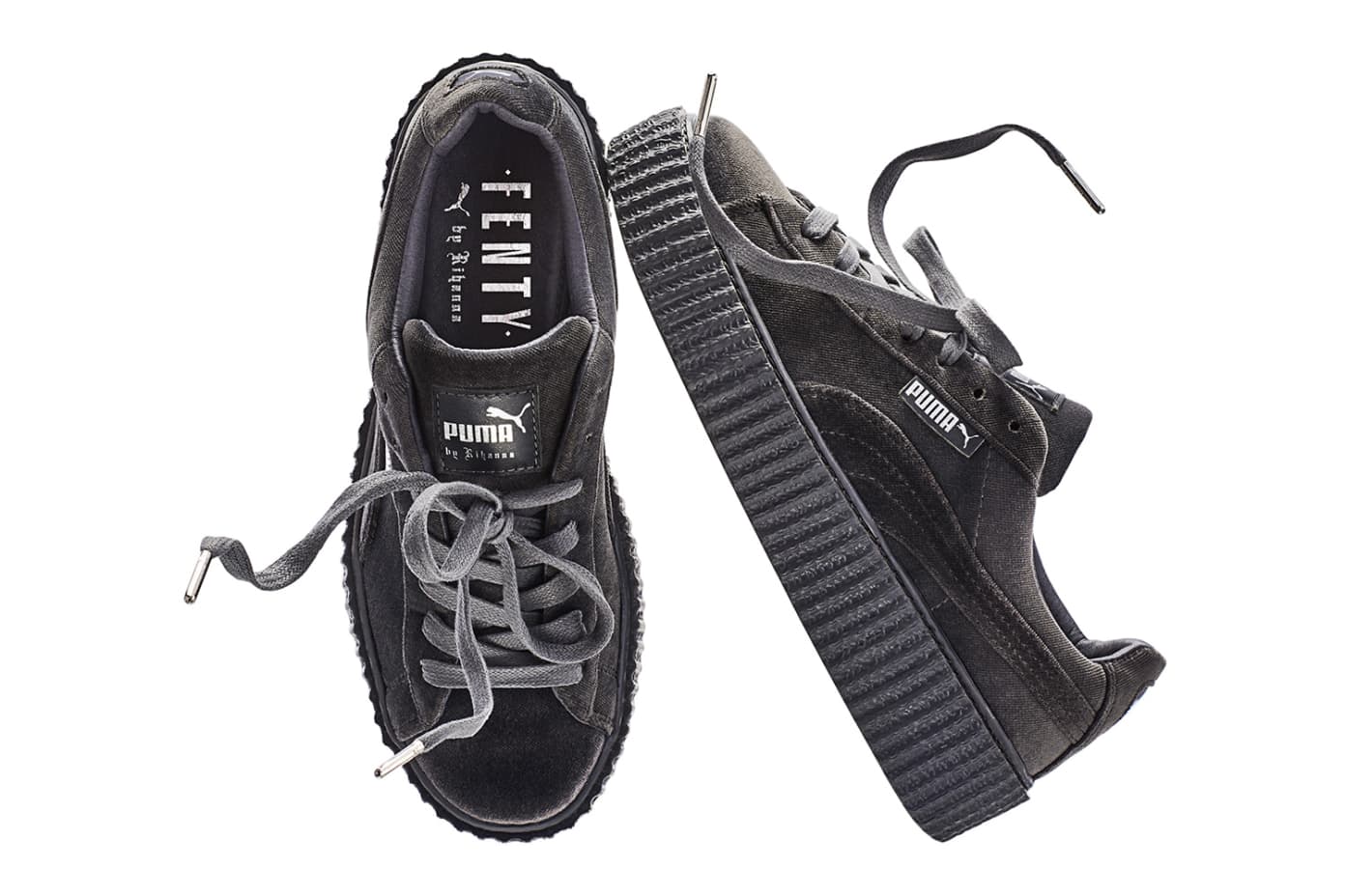 puma velvet creepers nere