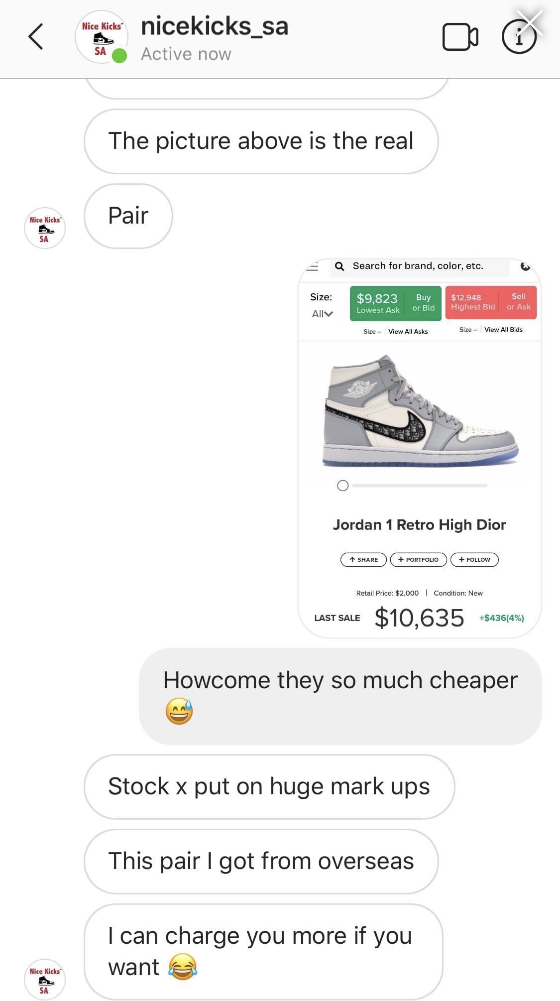 I Tried To Sell Fake Dior Jordan 1s At Sneaker Stores 