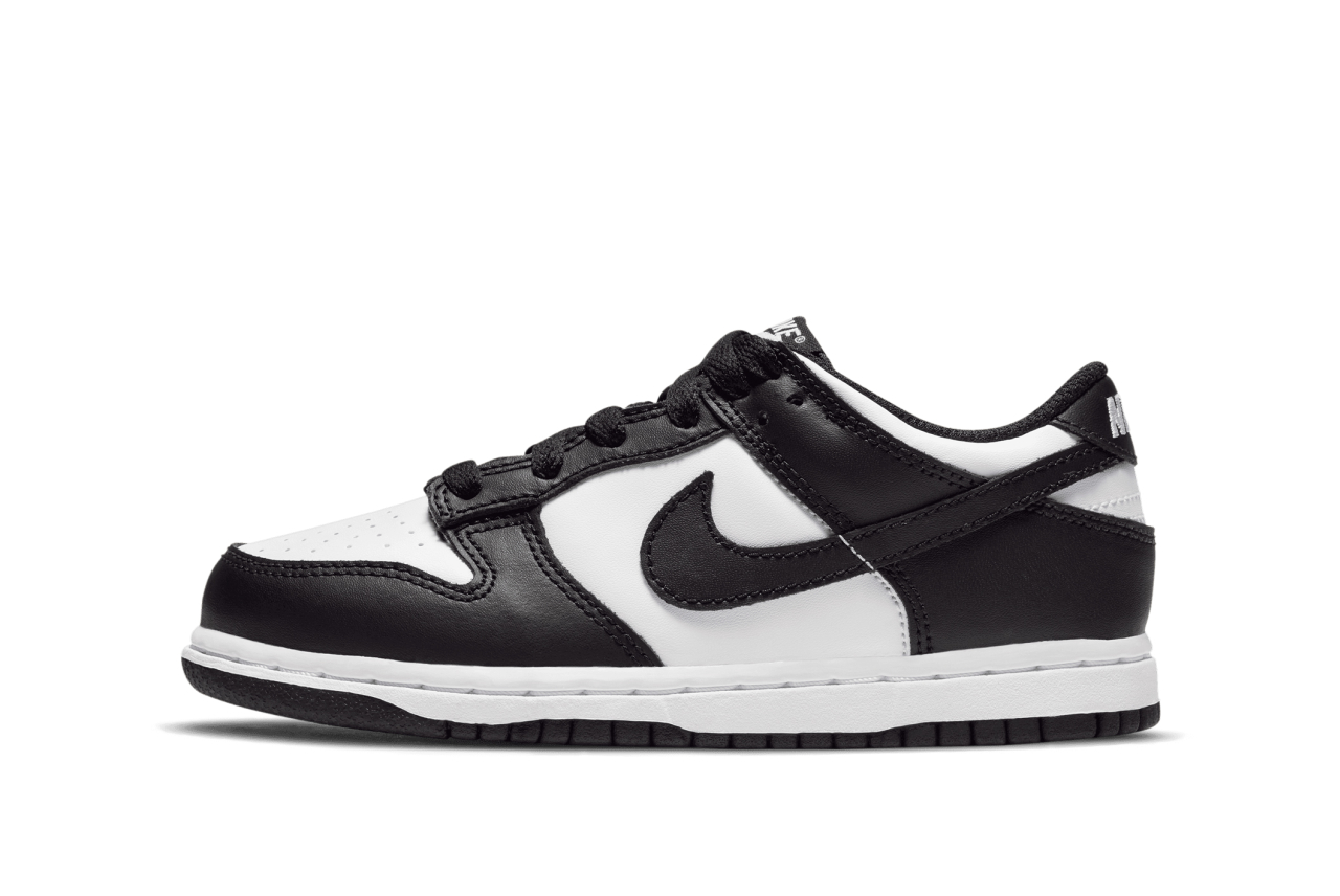 low top nike dunks black and white