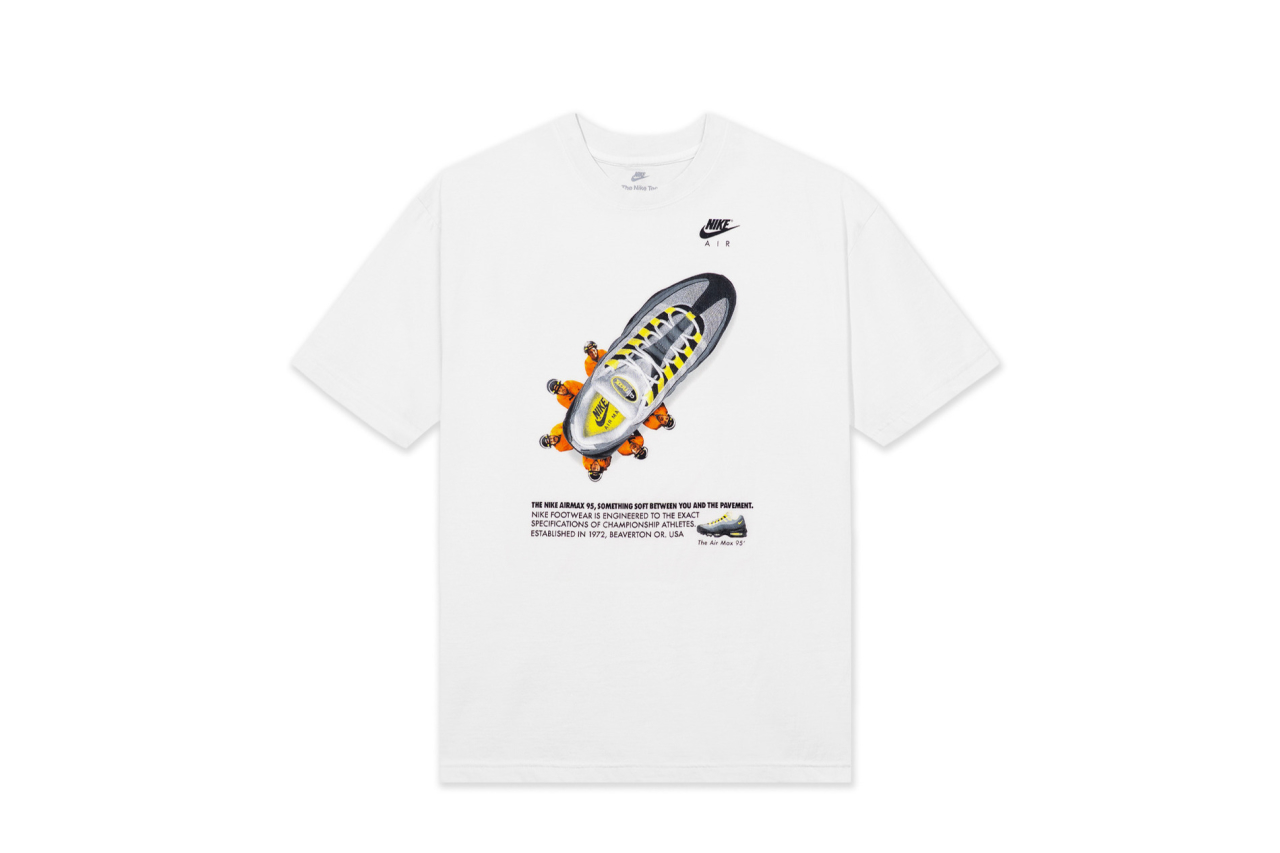 nike white graphic tees