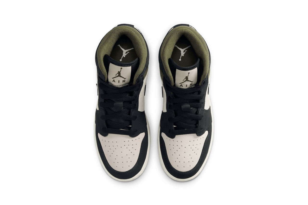 Air Jordan 1 Mid 'Medium Olive' (Grade-School) | Shelflife