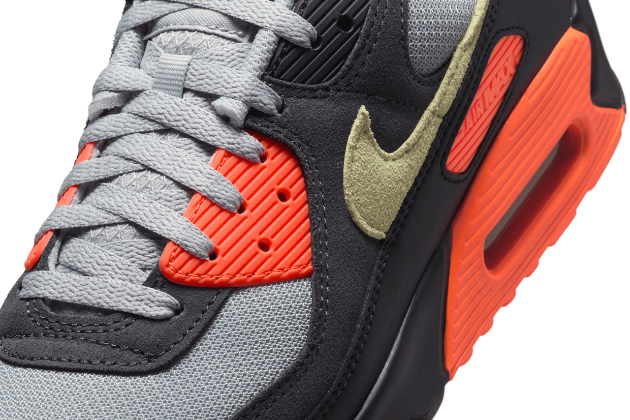 nike air max 90 gray and orange