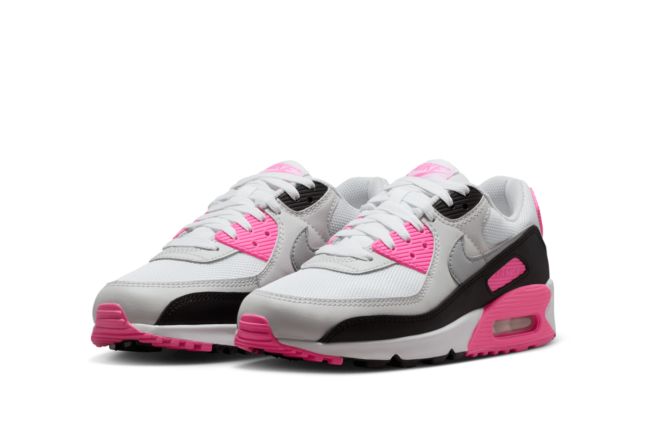 women's nike air max 90 black and pink