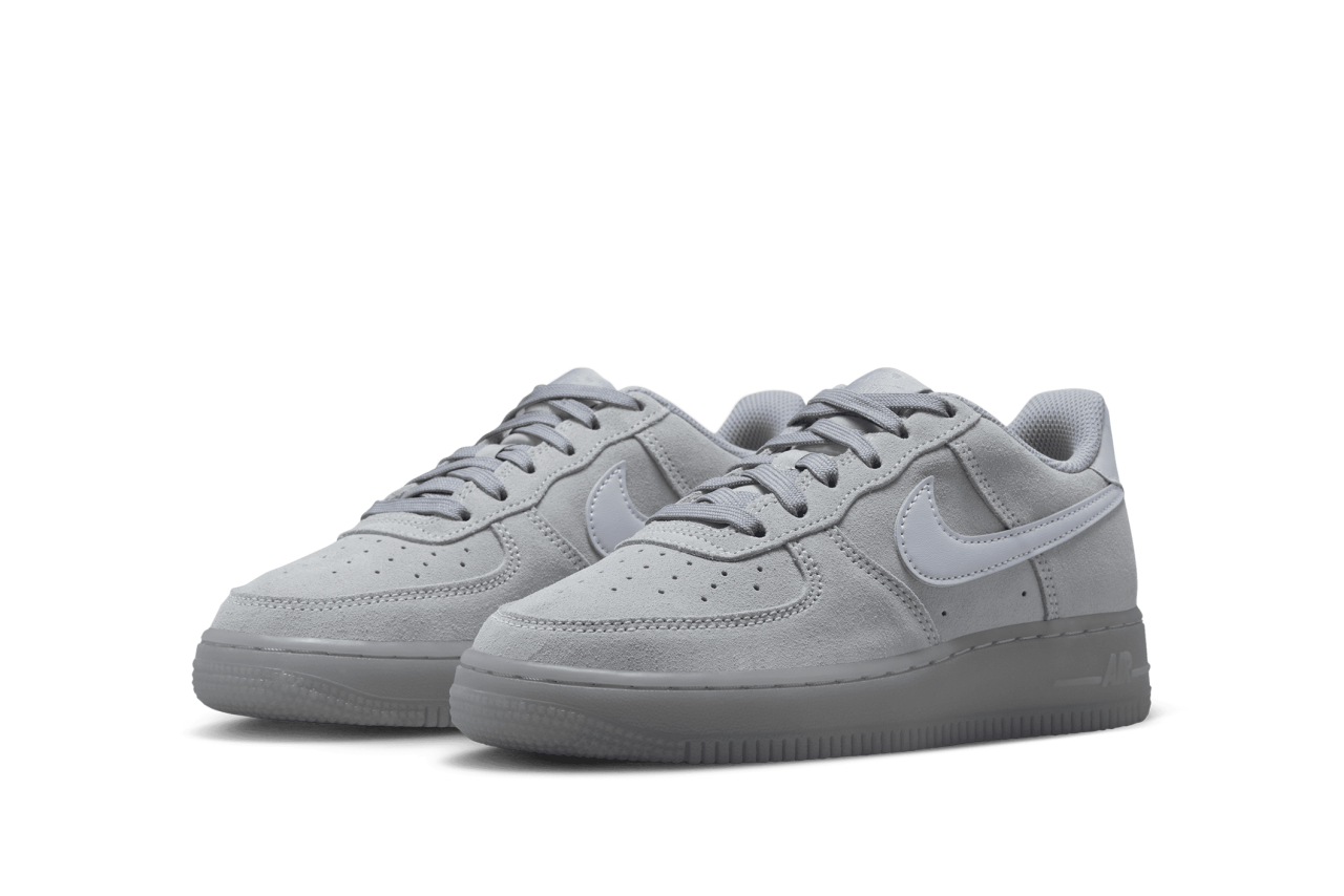 air force 1 lv8 grey suede