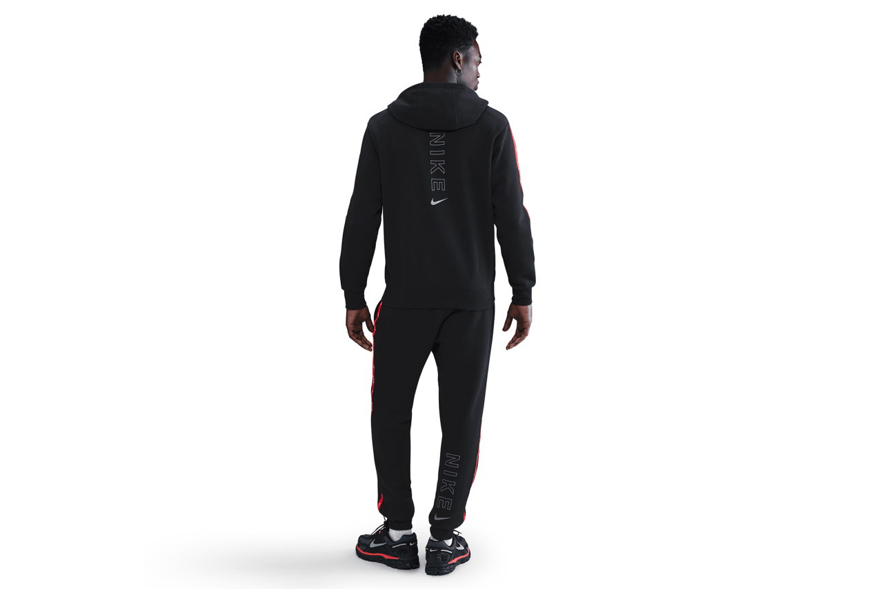nike hoodie and track pants