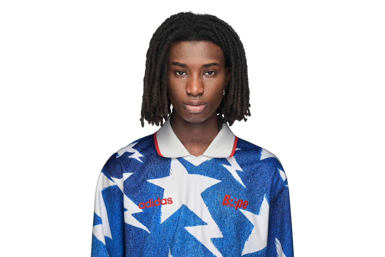 ウェア A BATHING APE x adidas LS Sta Jersey Bape x adidas Star Jersey | Shelflife