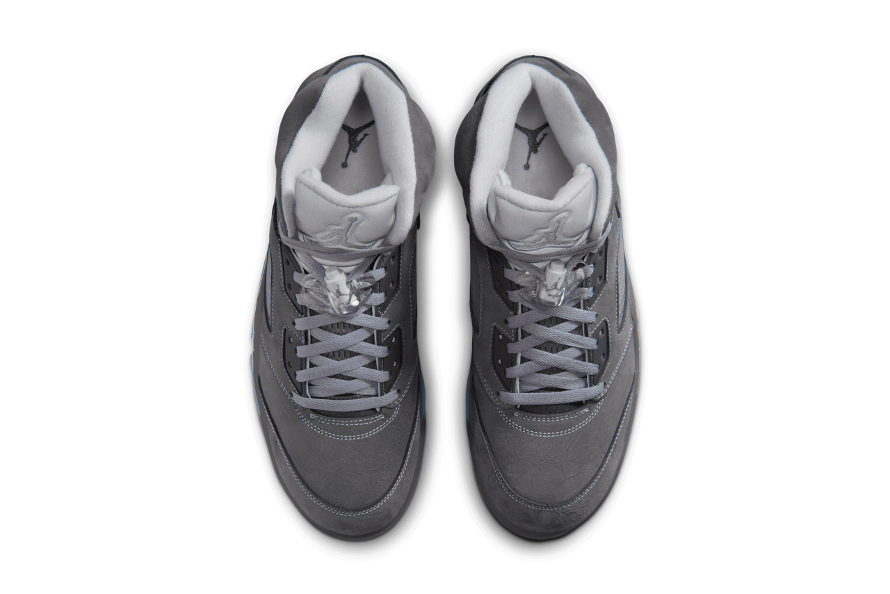 grey jordans shiny