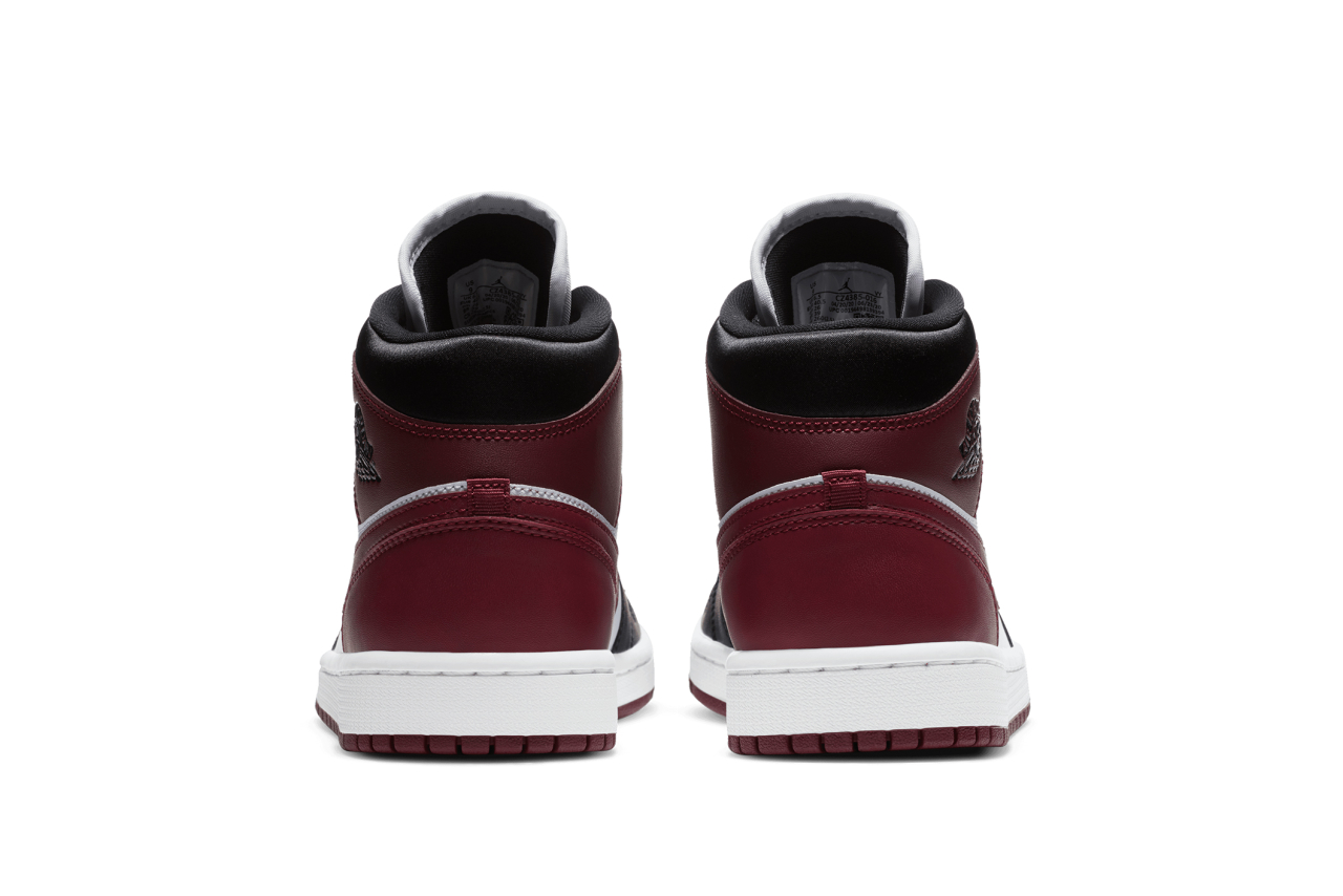 air jordan 1 mid se black dark beetroot women's shoes