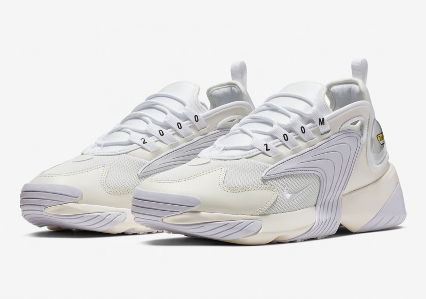 all white nike zoom 2k
