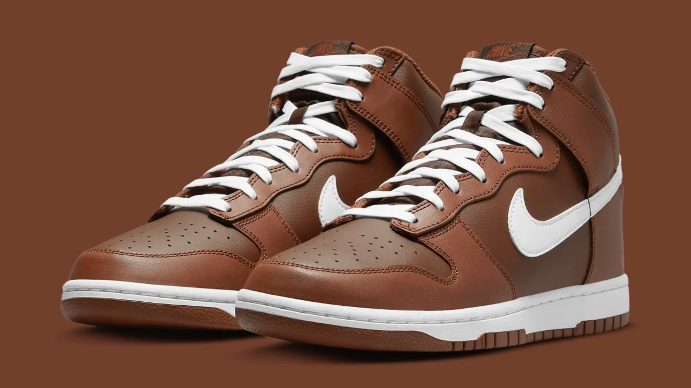 brown high dunks