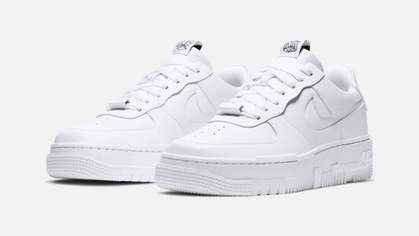 Nike Women's Air Force 1 Pixel - 'Triple White' | Shelflife