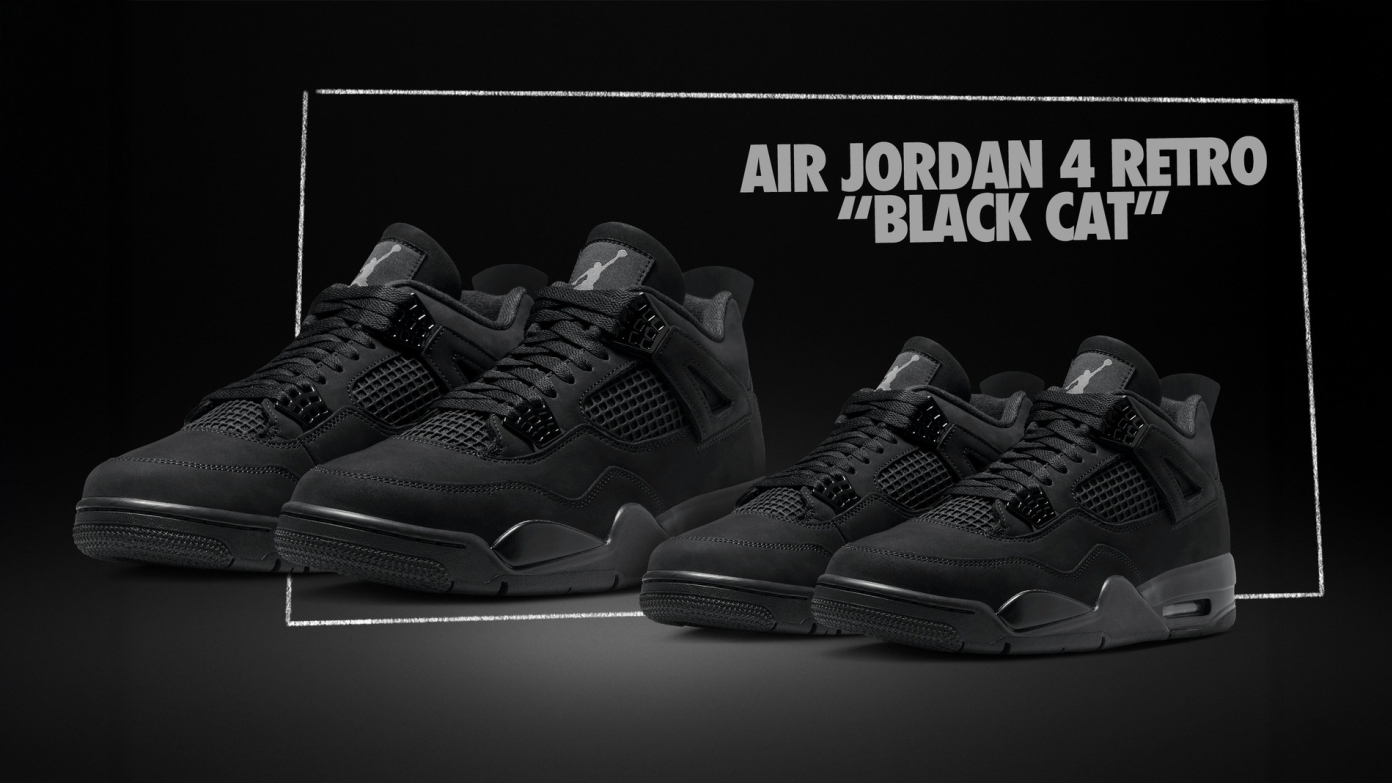 Air Jordan 4 Retro 'Black Cat' - Notification Sign-Up Now Live