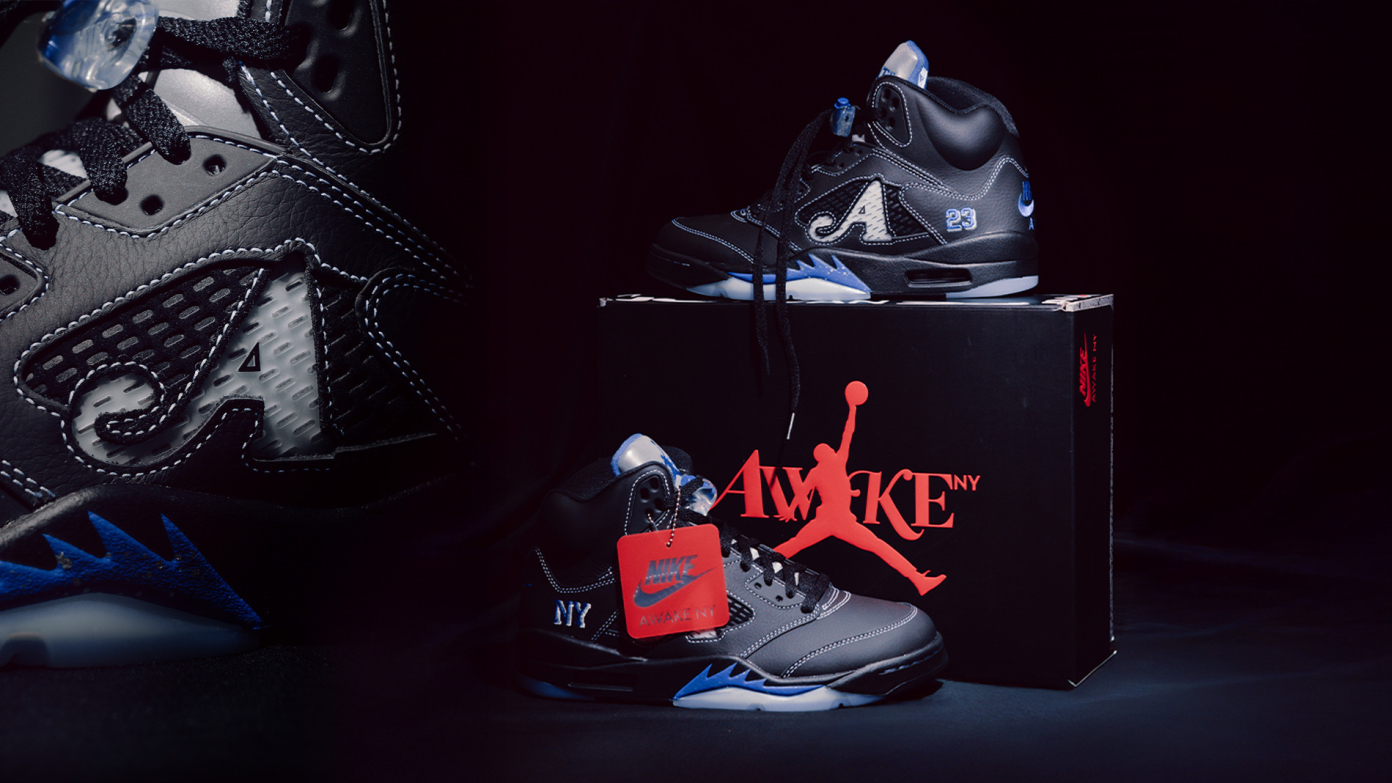 Awake NY x Air Jordan 5 Retro OG 'Black' | Shelflife