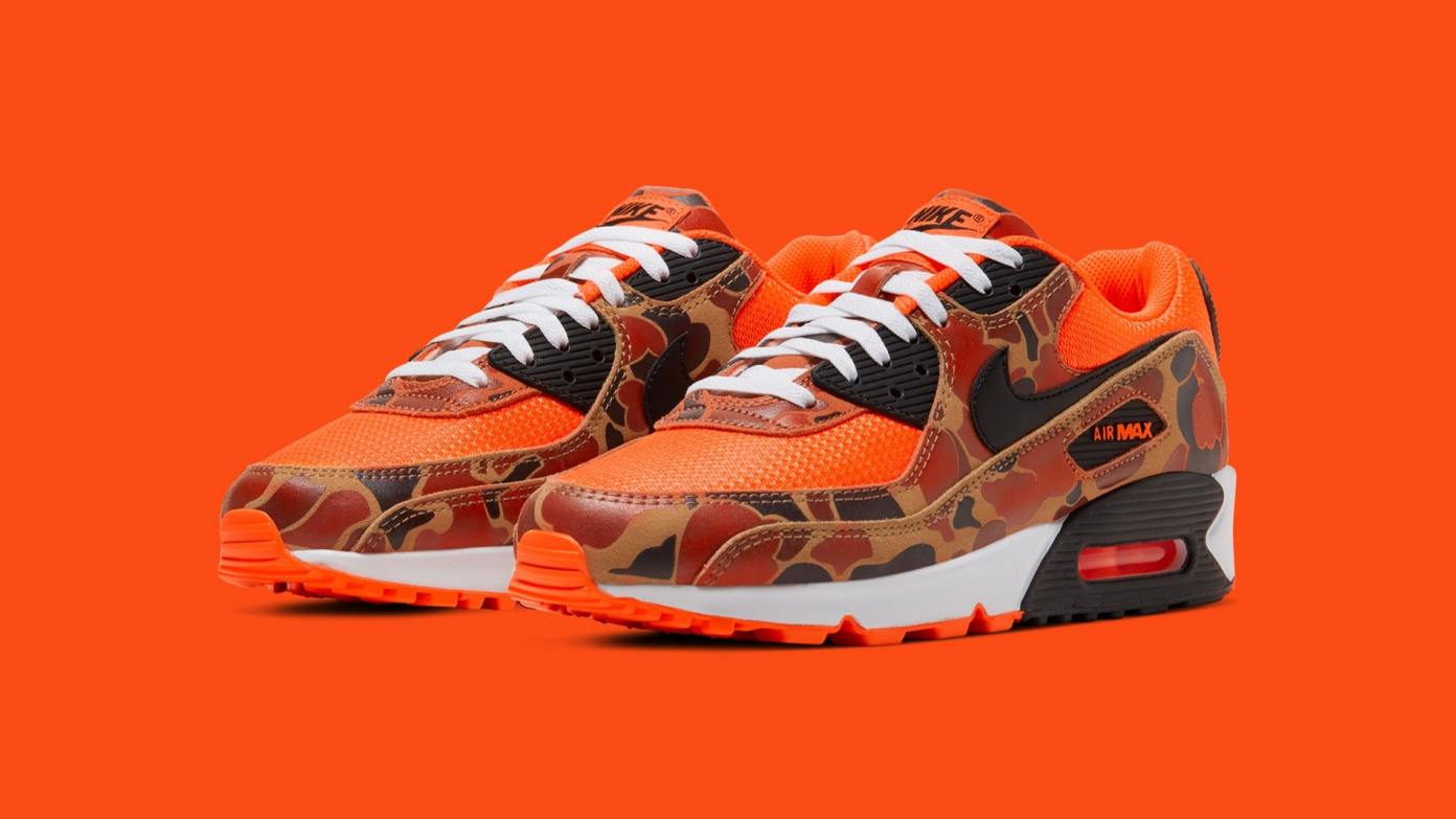 【NIKE x ATMOS】 AIR MAX 90SP 【DUCK CAMO】 Nike Air Max 90 SP - 'Orange Duck Camo' | Shelflife