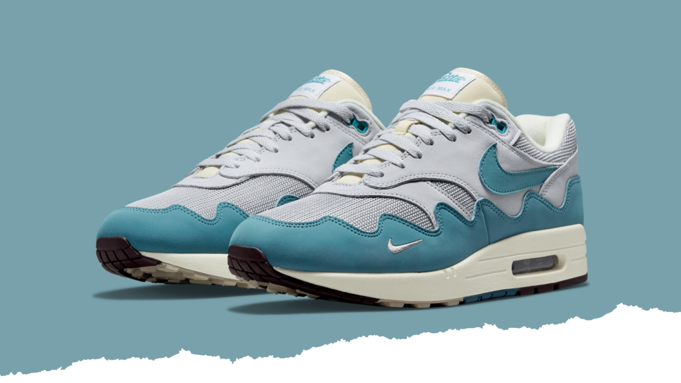 patta x nike air max 1 noise aqua