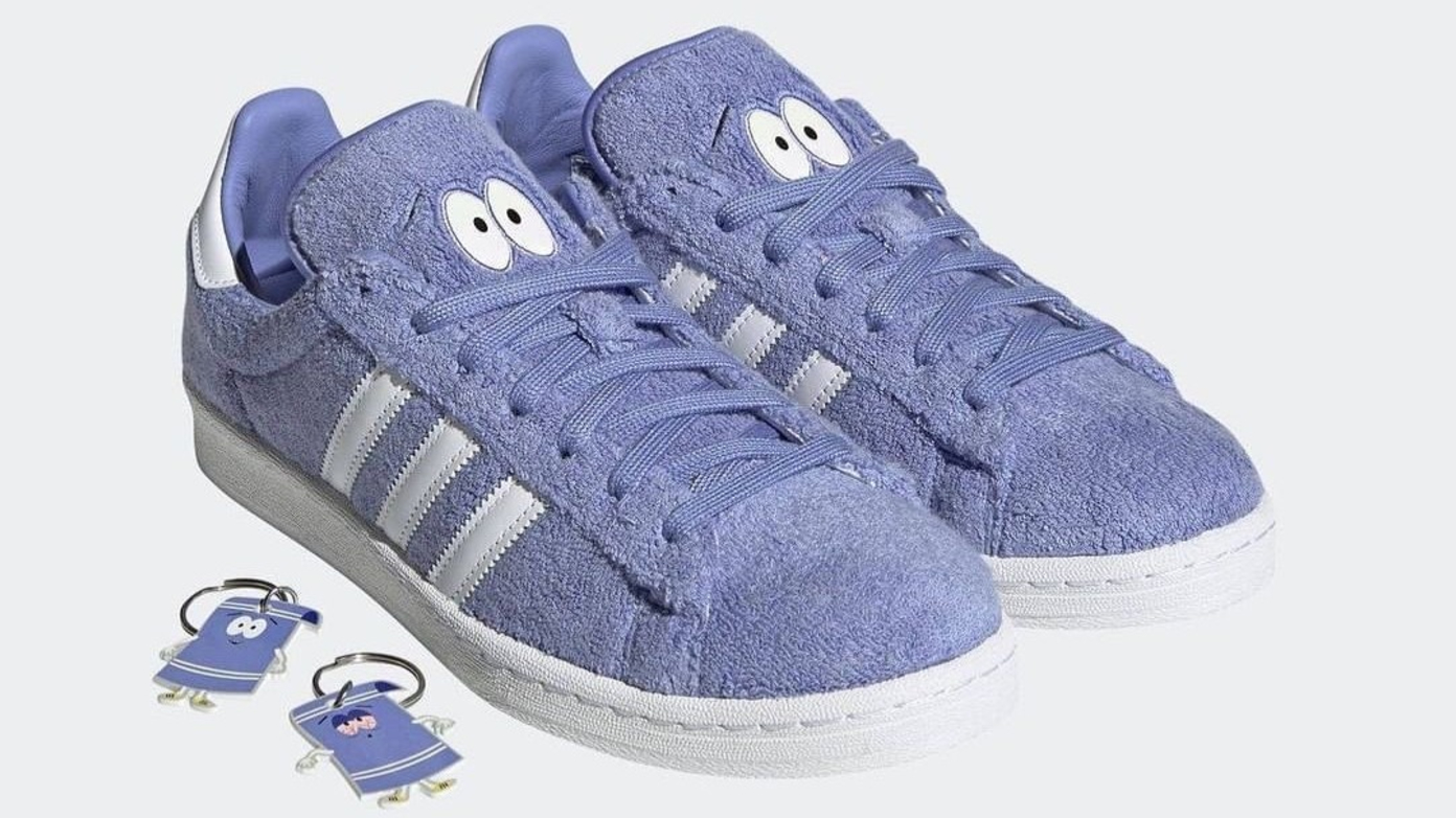 south park x adidas campus towelie