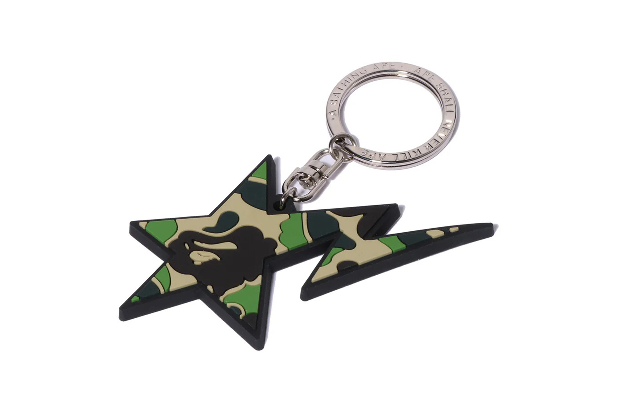 太郎 FCRB 19SS BAPE F.C.R.B. KEY RING Bape ABC Camo STA Rubber Keychain | Shelflife
