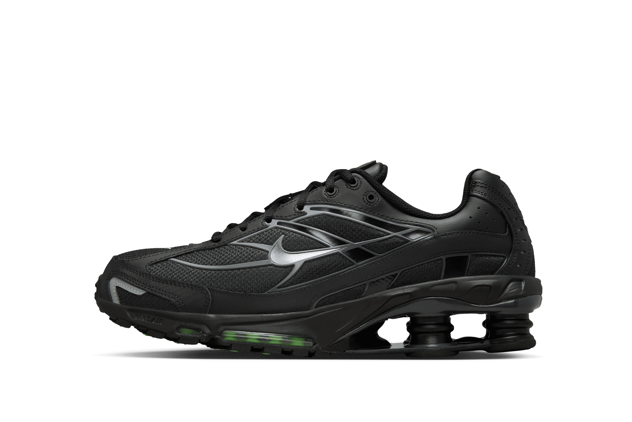 black nike shox turbo