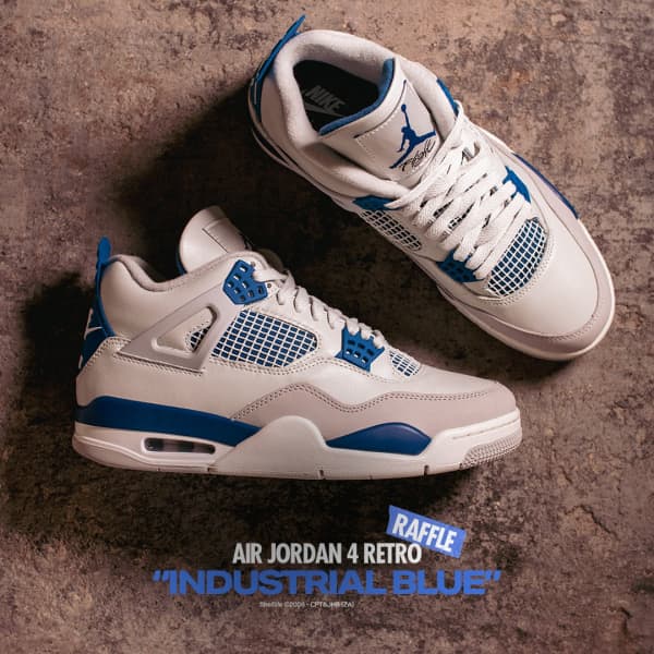 Air Jordan 4 Retro 'Industrial Blue' Raffle