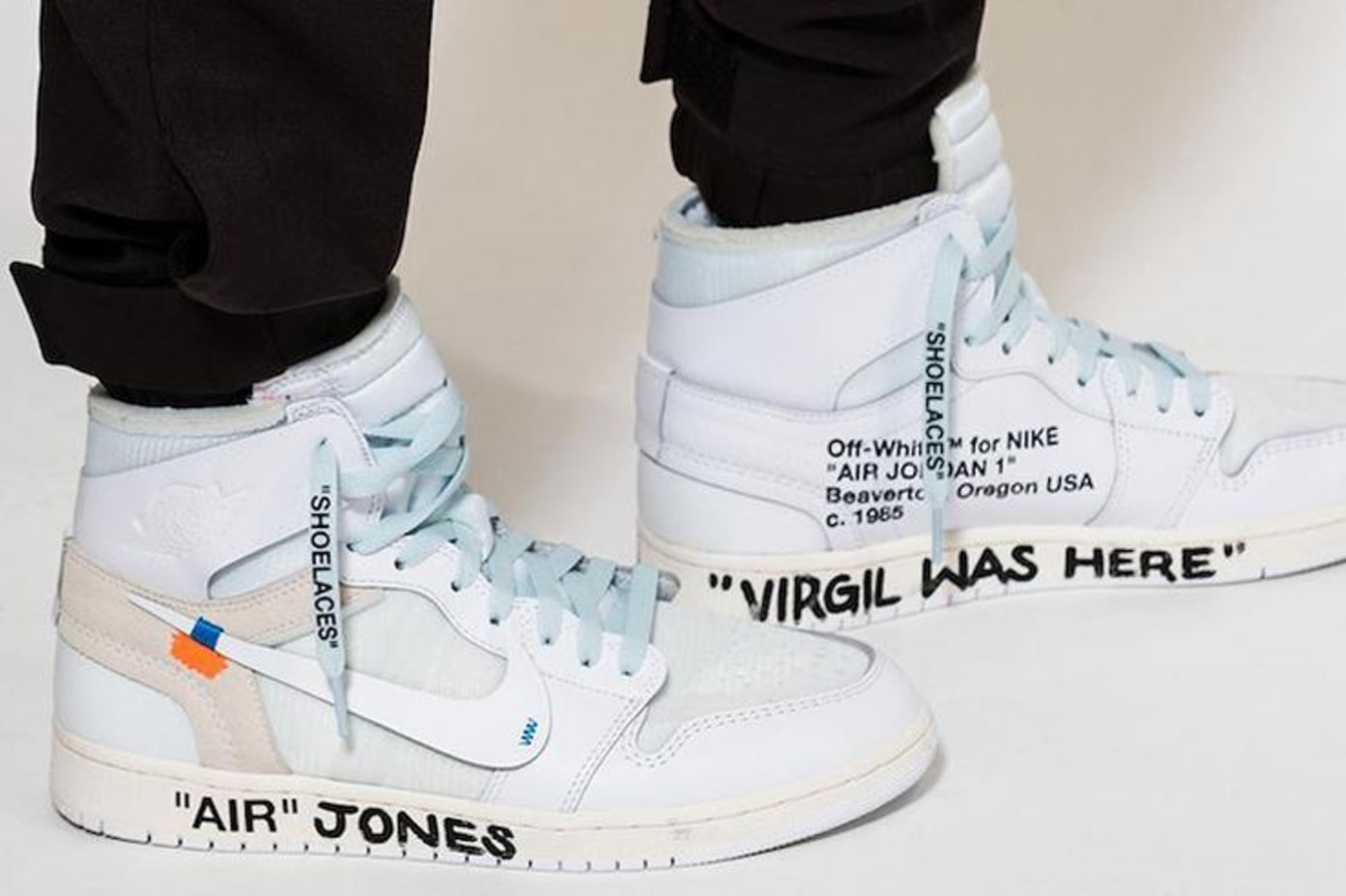 Virgil Abloh x Nike Air Jordan 1 Spotted at Paris Fashion Week | Shelflife