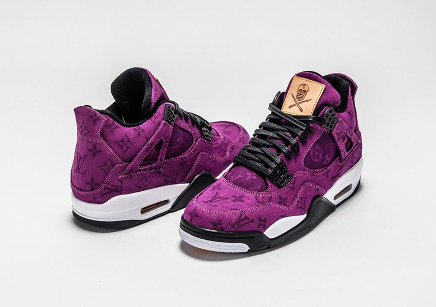 Custom Louis Vuitton x Air Jordan 4 by The Shoe Surgeon for Odell