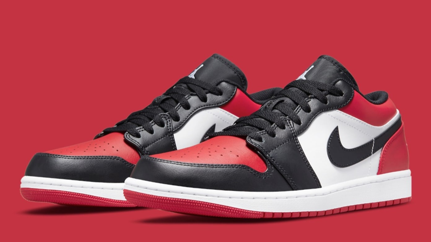 jordan 1 low red toe