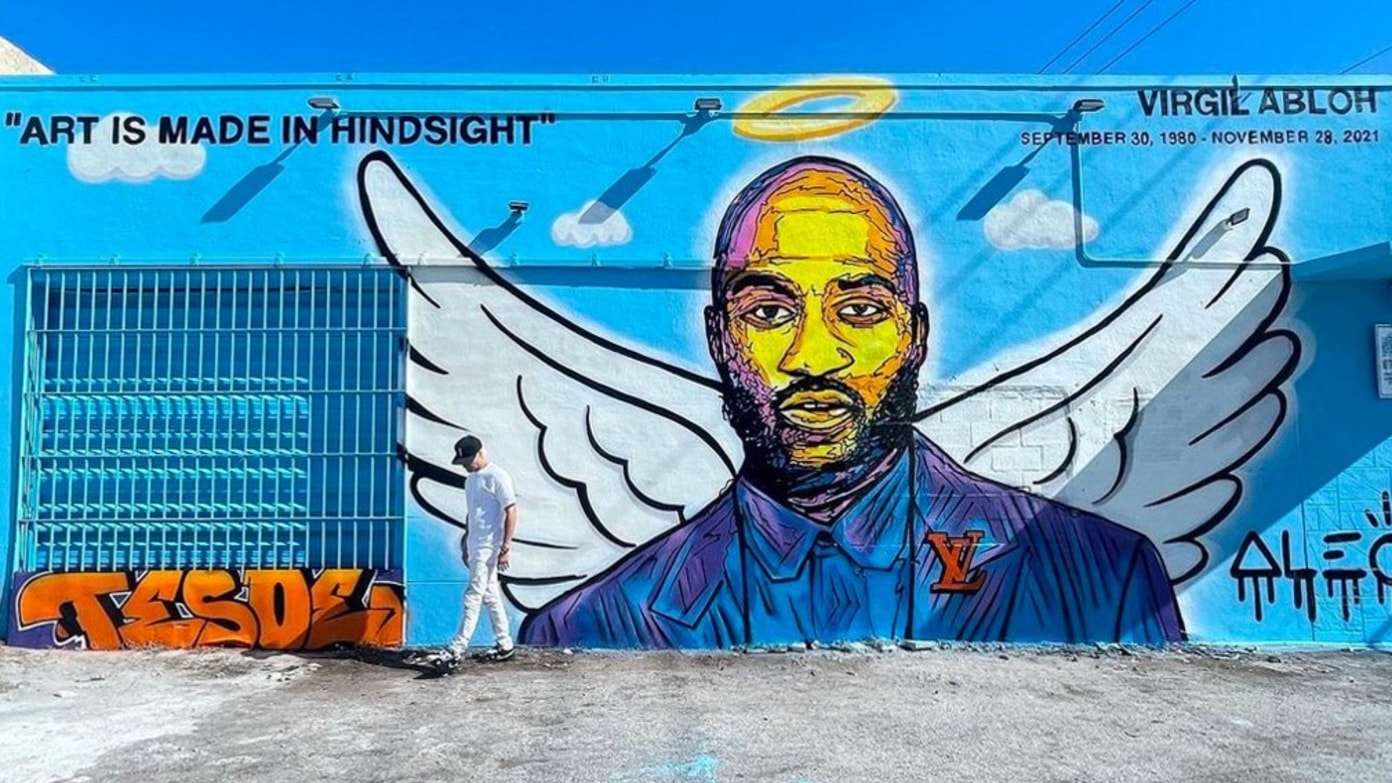 Alec Monopoly's Virgil Abloh Mural in Miami