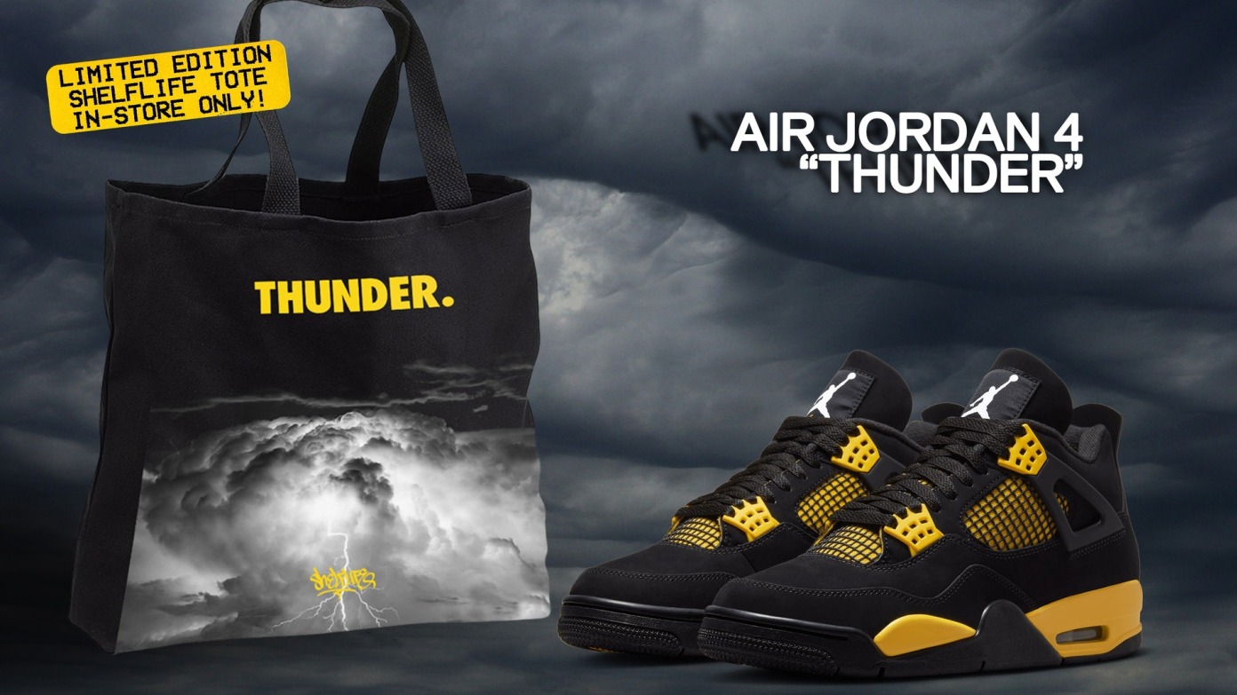 Air Jordan 4 Retro Thunder, Raffle