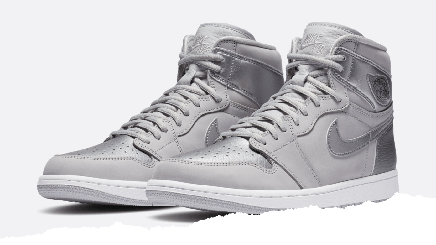 grey and silver jordan 1