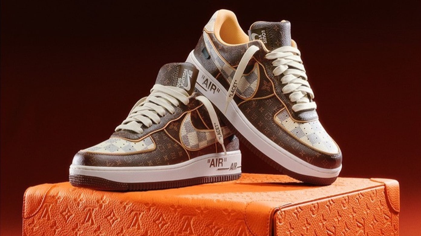 Louis Vuitton “Air Force 1 by Virgil Abloh (Exclusive Colourway) Goes on  Auction this Week