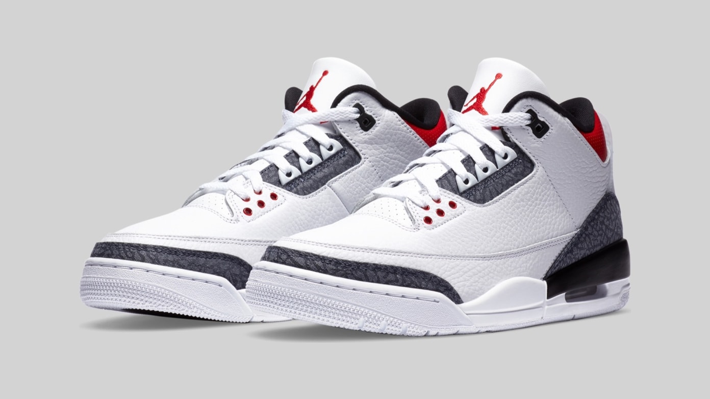 jordan 3s red and white