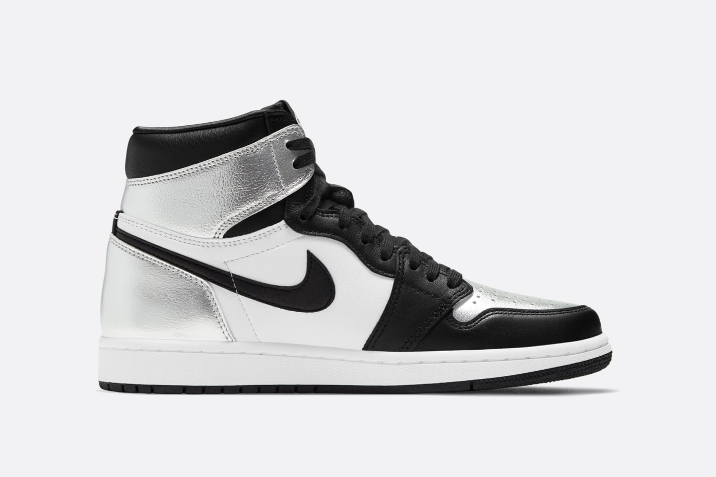silver toe women's jordan 1