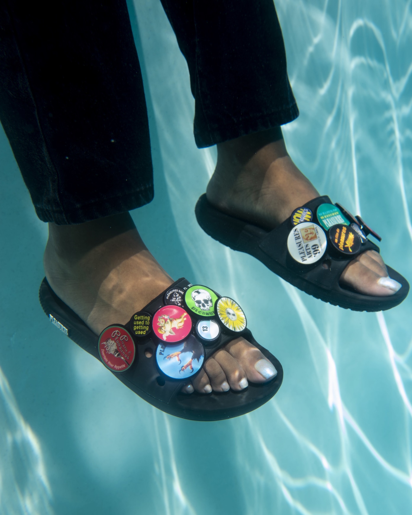 Pleasures x crocs on sale