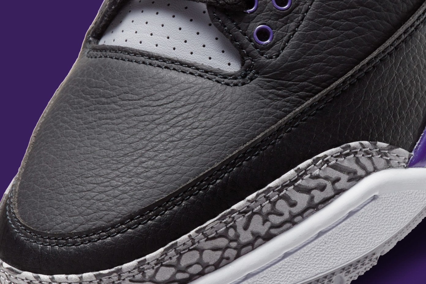 Jordan 3 black store and purple