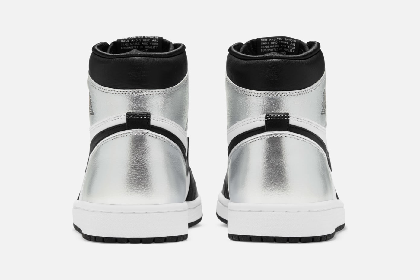 aj1 silver toe on feet