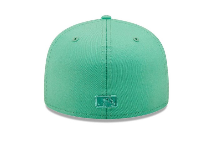 New York Yankees TEAM-BASIC Island Green-White Fitted Hat