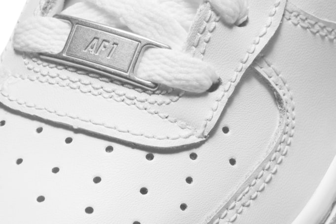 white high top air force 1 grade school