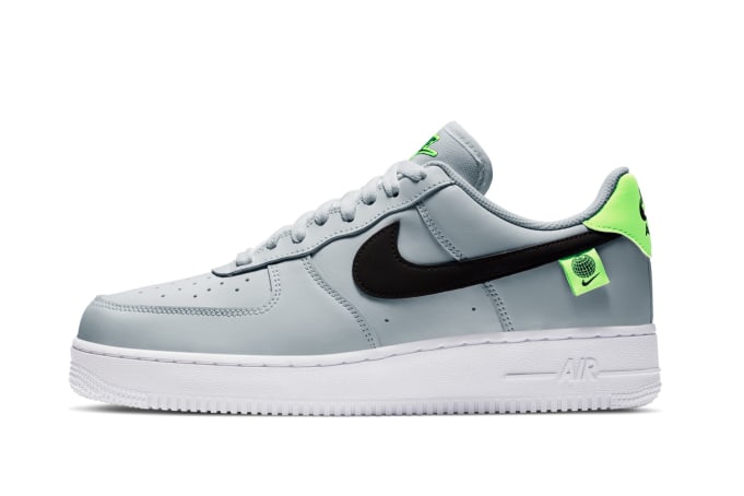 nike air force grey and green