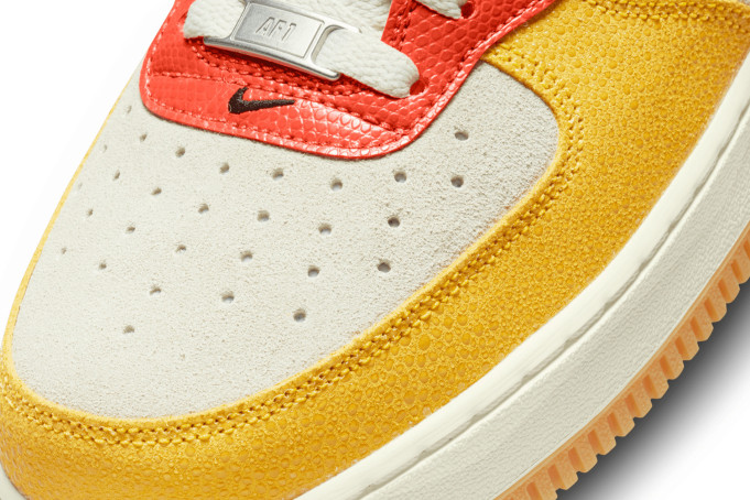 Nike Air Force 1 - White / Bleached Coral / Gum Light Brown