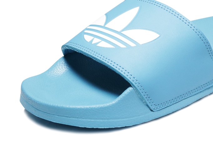 adidas women's blue adilette lite slide sandals