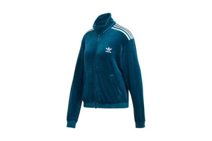 adidas velour track jacket